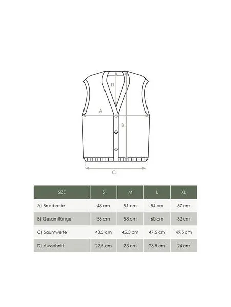 FUXBAU FUXBAU Frauen Merino Strickweste, Beigemeliert, – Produktbild 1 von 4