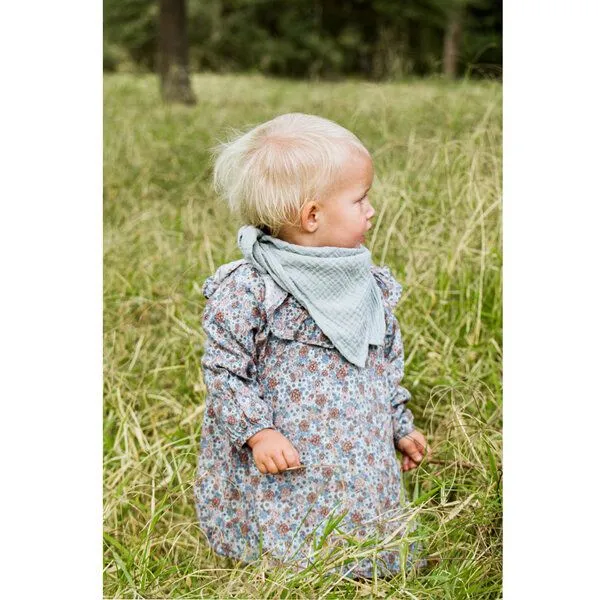 Hutch&Putch Hutch&Putch Musselin Halstuch - Dreieckstuch - Lätzchen - Schal für Baby (0-2 Jahre) aus 100% Bio-Baumwolle, Aquamarine, – Produktbild 4 von 4