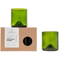Originalhome Originalhome Recycelten Trinkgläser S, S/2 – grünes Geschenk, fair gefertigt & spülmaschinenfest. – Produktbild 1 von 1