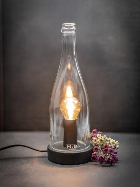 MaBe MaBe Tischleuchte und Windlicht 2in1, Transparent, – Produktbild 1 von 7