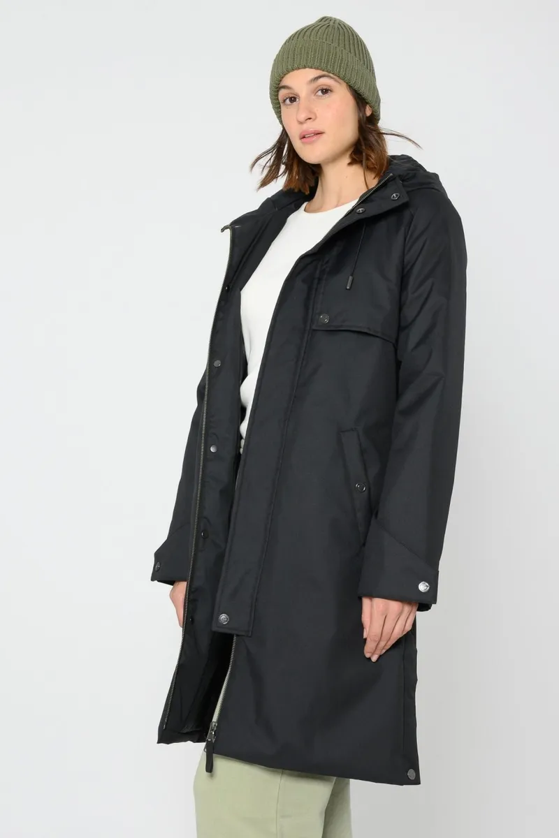 THOKKTHOKK ThokkThokk Damen vegan Mantel Schwarz, Schwarz, – Produktbild 2 von 2