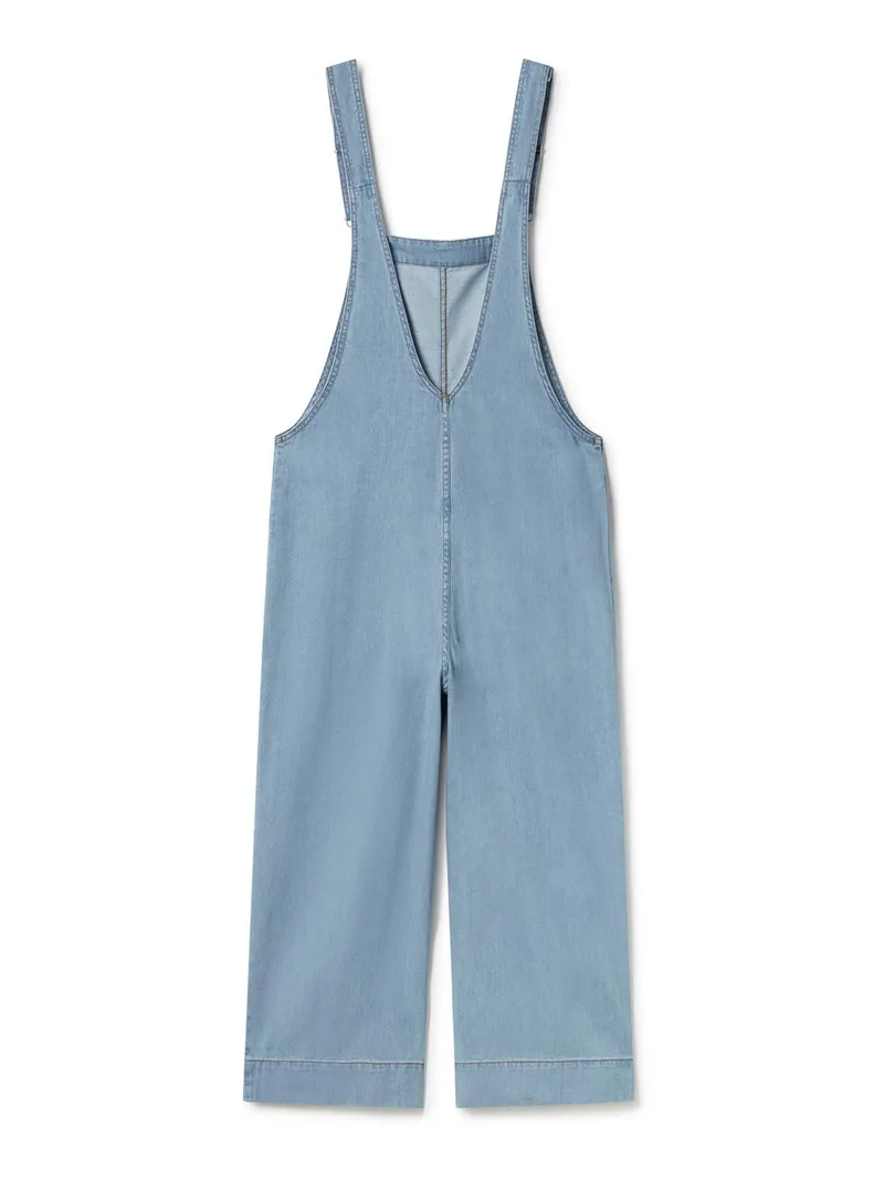 TWOTHIRDS TWOTHIRDS Damen vegan Latzhose Borden Fresh Blue, Blau, – Produktbild 2 von 2