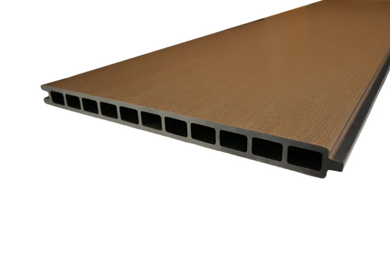 woodstore24 Einzelelement WPC Coex. Zaun / Sichtschutz / Steckzaun, 20 x 283 x 1790 mm, beidseitig stark gebürstet, Modulares Zaunsystem, in teak (Serie WoodoSylt) – Produktbild 1 von 1