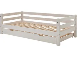 Bett "Infanskids" 90x200 cm, mit 1 Bettschubkasten, Kiefer weiß – Produktbild 1 von 1