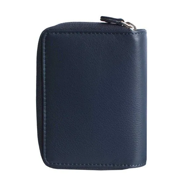 Vargu Vargu Echtleder Geldbörse VINEM 1-A mono, Navy, – Produktbild 4 von 4