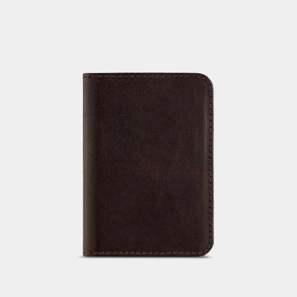 GOOD WILHELM GOOD WILHELM Klassische Bi-fold Geldbörse mit RFID Schutz - Vachetta Leder, Chocolate, – Produktbild 2 von 3