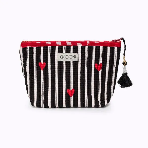 KIKOONI KIKOONI Geldbörsen | kleine Taschen | Passtasche "Mini Traveler", "love edition" black, – Produktbild 1 von 4