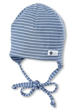 Sterntaler Sterntaler Beanie OCS Beanie (1-St) Babymütze aus Baumwolle mit Bindeband und Ohrenklappen – Produktbild 1 von 1