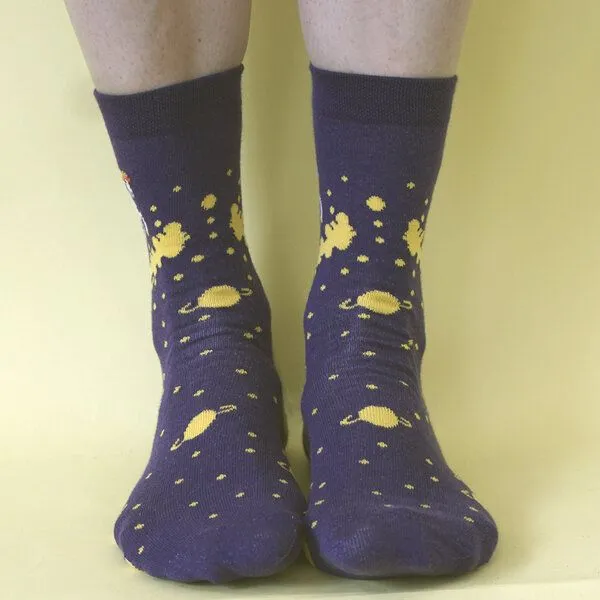 Fräulein Prusselise Fräulein Prusselise Sternen Pferd lila, bunt, Galaxie, astro bunt gemustert, Einhorn, Blau, – Produktbild 2 von 2