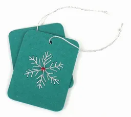 El Puente El Puente Geschenkkärtchen "Schneeflocke", 2er-Set | Fair Trade & Handmade aus Bangladesch – Produktbild 1 von 1