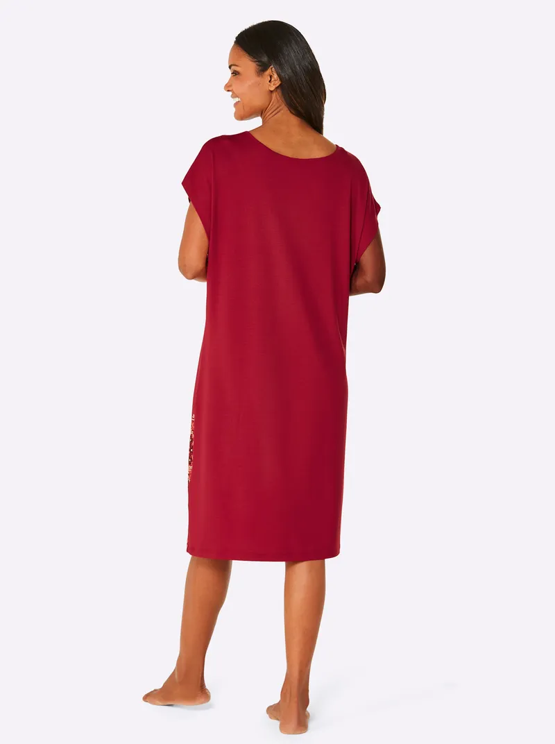 feel good Sommerkleid rot-schwarz, Rot-schwarz, – Produktbild 2 von 2