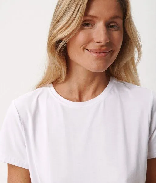 Copenhagen Bamboo Copenhagen Bamboo Weißes Kurzarm-T-Shirt aus Bambus – Produktbild 4 von 4