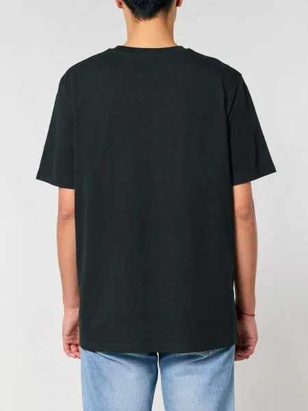 Human Family Human Family Bio Unisex Rundhals T-Shirt "Mountain Silhouette", Schwarz, – Produktbild 4 von 4