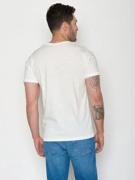 GreenBomb GREENBOMB Surf Friends Spice - Sportliches T-Shirt aus Bio-Baumwolle / hochwertiger Print / GOTS / Fair & Vegan, Weiß (mondstein), – Produktbild 4 von 4