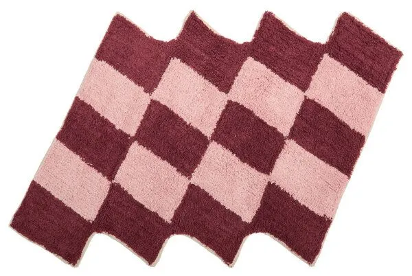 liv interior liv interior Hand-getüfteter Teppich SCALA, Pink/braun, – Produktbild 1 von 3