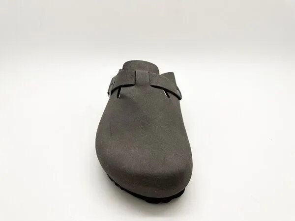 thies Vegane thies ® Eco Bio Warm Clogs aus rec. PET mit Kork-Tieffussbett, Charcoal (grau), – Produktbild 3 von 4