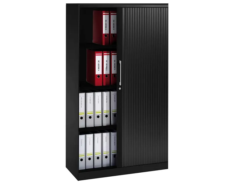 Rollladenschrank "CONTACT", Höhe 163,5 cm (BxT) 100 x 43,5, Schwarz, – Produktbild 1 von 1