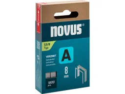Novus Novus Feindrahtklammern A Typ 53/8 für Handtacker, 1.800 Stk. – Produktbild 1 von 1