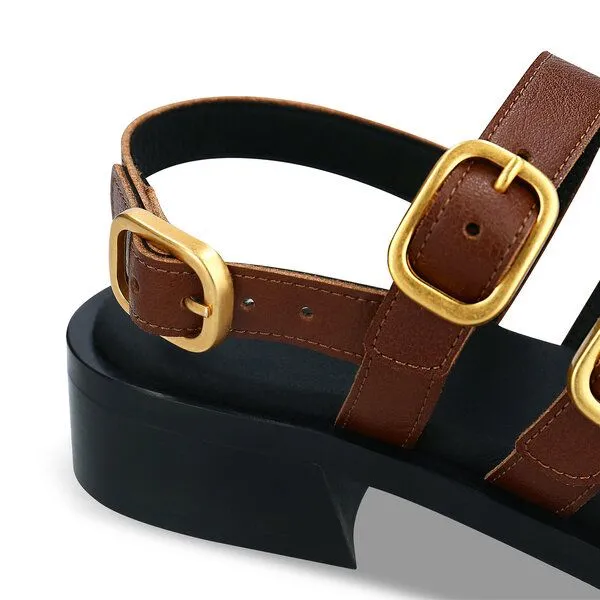 Nae Vegan Shoes Nae Vegan Shoes NAE | Vera - Vegane Sandale, Brown, – Produktbild 3 von 4