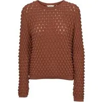 Basic Apparel Basic Apparel Cilla Strickpullover aus Bio-Baumwolle, Braun, – Produktbild 1 von 1