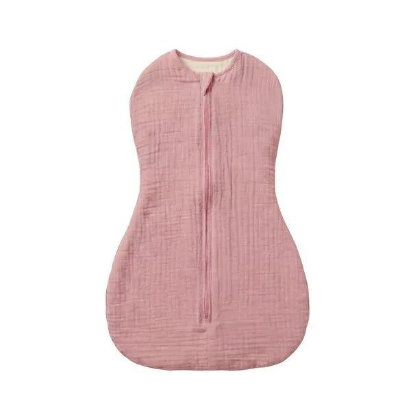 Bebekevi Bebekevi Baby Schlafsack Musselin Kokon Puckschlafsack für Neugeborene (2,5 bis 4 kg) | Geschlossene Ärmel | Neu, Coral, – Produktbild 1 von 2