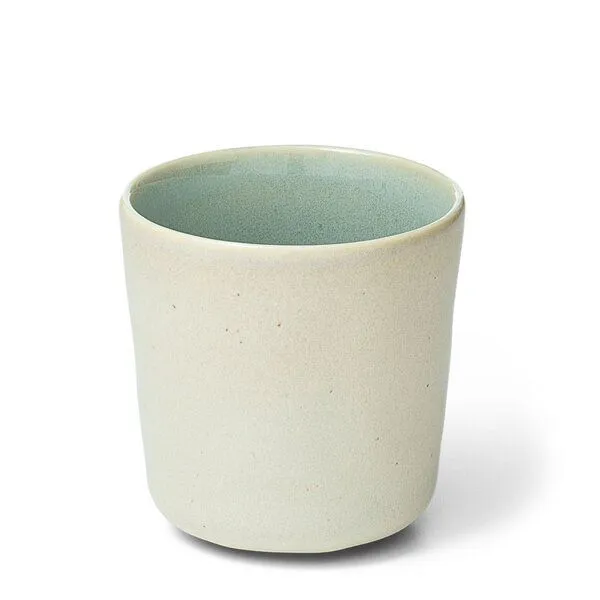 Econovo Econovo Keramik Becher Handgemacht 300ml, Türkis-beige (blau), – Produktbild 1 von 4
