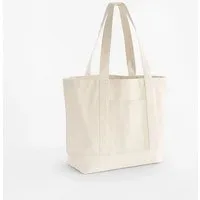 Westford Mill Westford Mill EarthAware Organic Shopper Strandtasche Einkaufstasche Varsity, Natur, – Produktbild 1 von 1