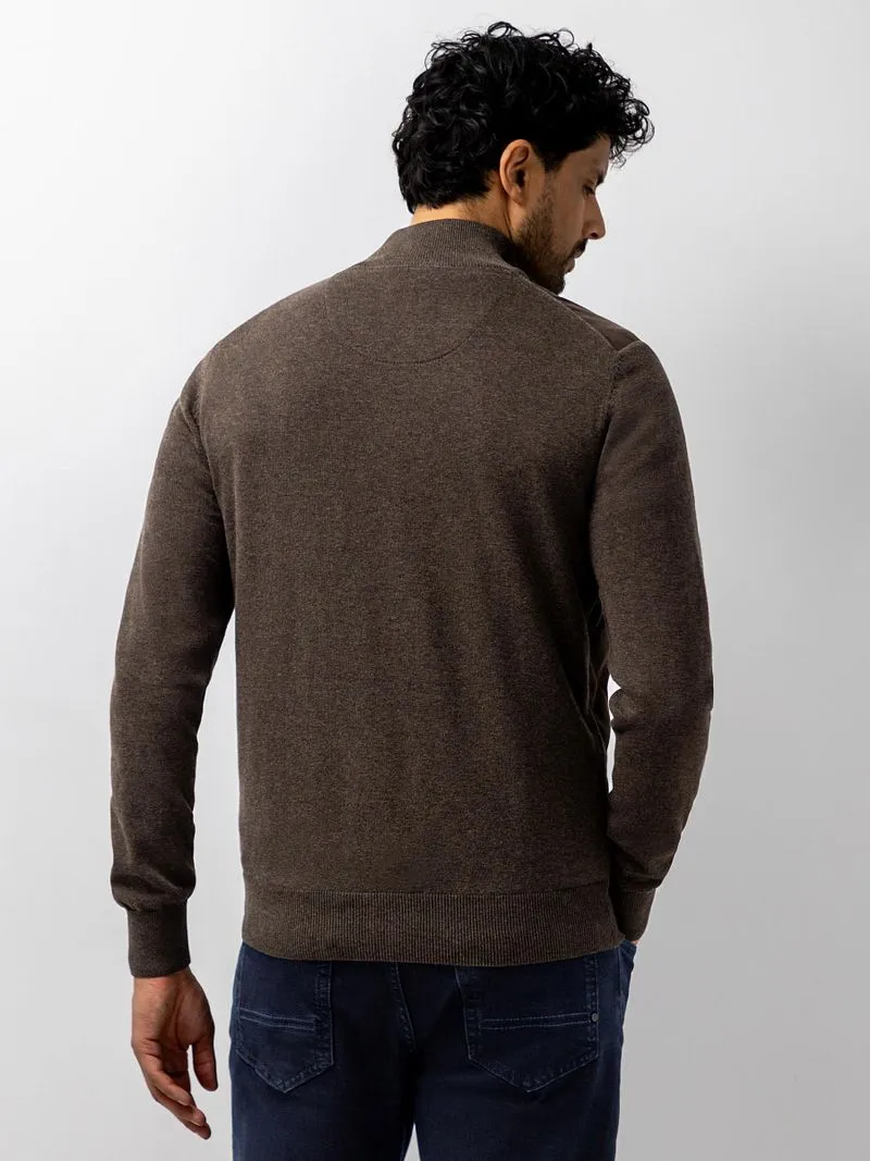 State of Art State Of Art Strickjacke Hybrid Braun - Größe XL, Grau, – Produktbild 4 von 5