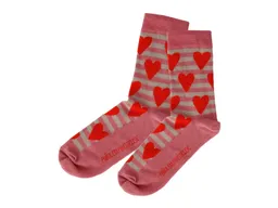 Fräulein Prusselise Kinder Socken Herzchen rot Gr.27-30 – Produktbild 1 von 1