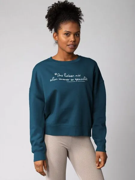 watapparel watapparel Sweatshirt Frauen Das haben wir schon immer so gemacht, Deep teal, – Produktbild 2 von 2