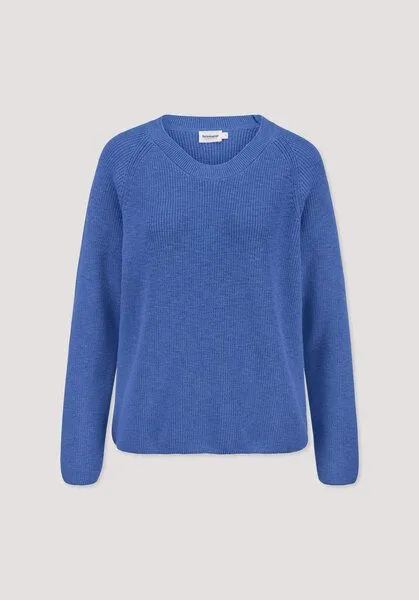 hessnatur hessnatur Pullover Relaxed aus reiner Bio-Baumwolle, Kobalt, – Produktbild 4 von 4