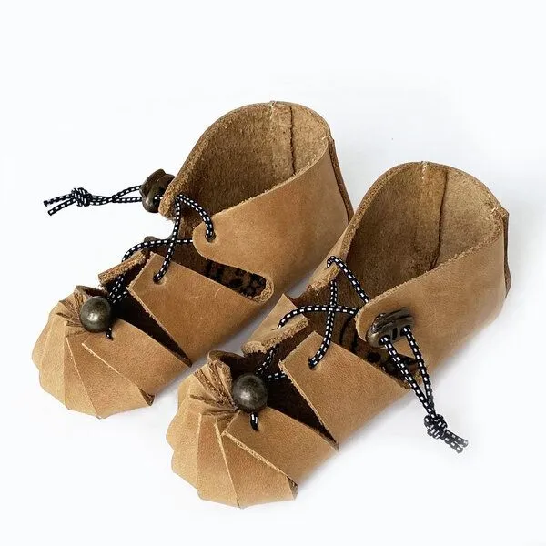 Snekkerbuks Snekkerbuks Urschuhe Ledersandalen Barfußschuhe, Natur, – Produktbild 1 von 4