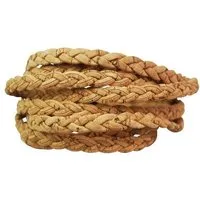 Kork Deko Kork-Deko Band aus Kork-Stoff | flach 7 mm geflochten | Korkschnur zum Basteln – Produktbild 1 von 1
