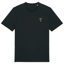 LIGARTI Besticktes T-Shirt – Radieschen – LIGARTI Tiermanufaktur – Produktbild 1 von 1