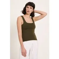 LANIUS LANIUS Top aus TENCEL, Olive, – Produktbild 1 von 1