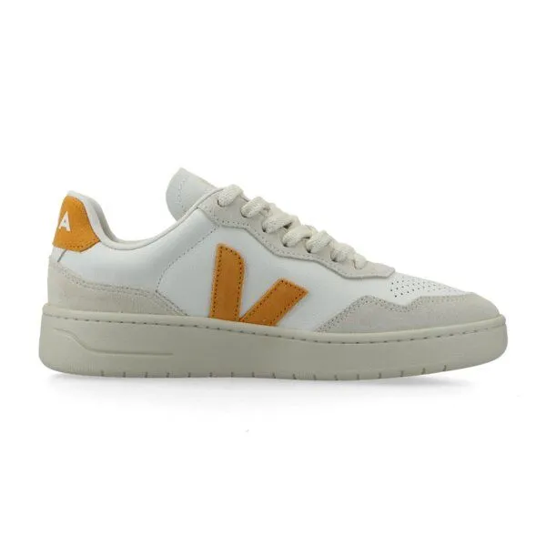 Veja Veja Damen-Sneaker V-90 OT Leather White Safran – Produktbild 4 von 7