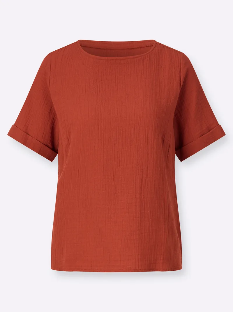 Witt Schlupfbluse rostrot, Rostrot, – Produktbild 1 von 2