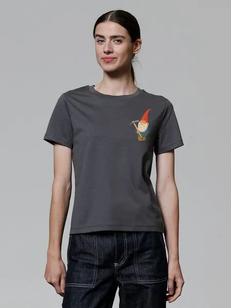 watapparel watapparel T-Shirt Frauen Gartenzwerg, Anthracite, – Produktbild 2 von 3