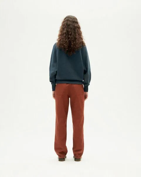 thinking mu thinking mu Bonnie Sweater, Blaugrau, – Produktbild 4 von 4