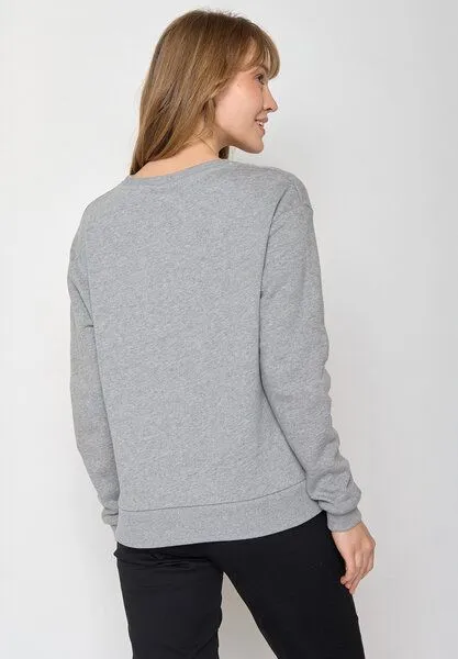 GreenBomb GREENBOMB Bike Seagulls Canty - Gemütliches Sweatshirt aus Bio-Baumwolle / hochwertiger Print / GOTS / Fair & Vegan, Grau (heidegrau), – Produktbild 3 von 4