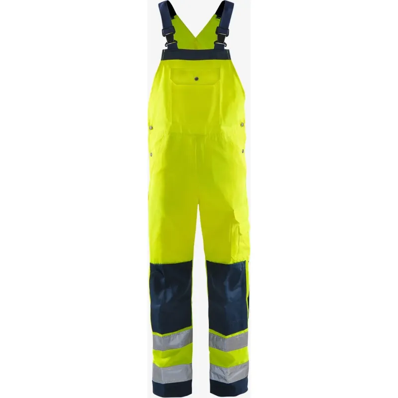 Fristads Warnschutz-Latzhose Klasse 2 Fristads 1001 TH, Gelb, – Produktbild 2 von 2