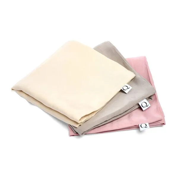Qupro Qupro Pillowcase Doppelpack beige vegane Seide (40 x 80 cm) – Produktbild 3 von 4