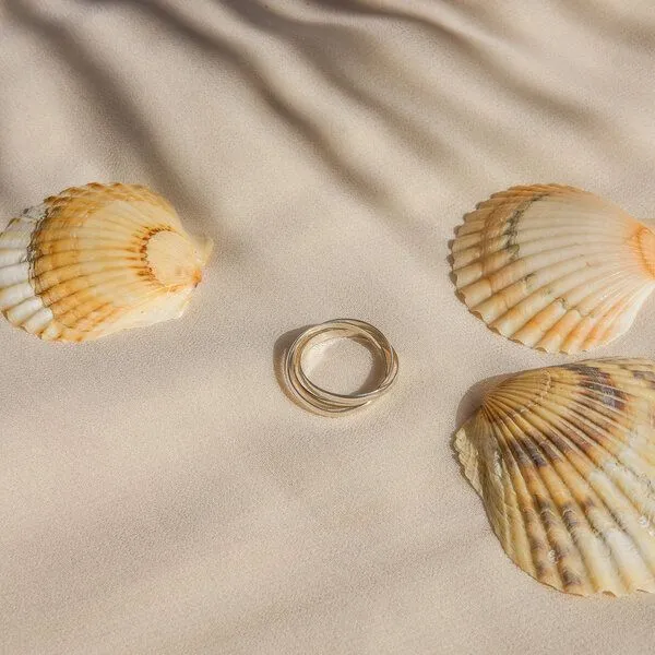 pakilia pakilia Silber Ring Band dreifach – Produktbild 2 von 5