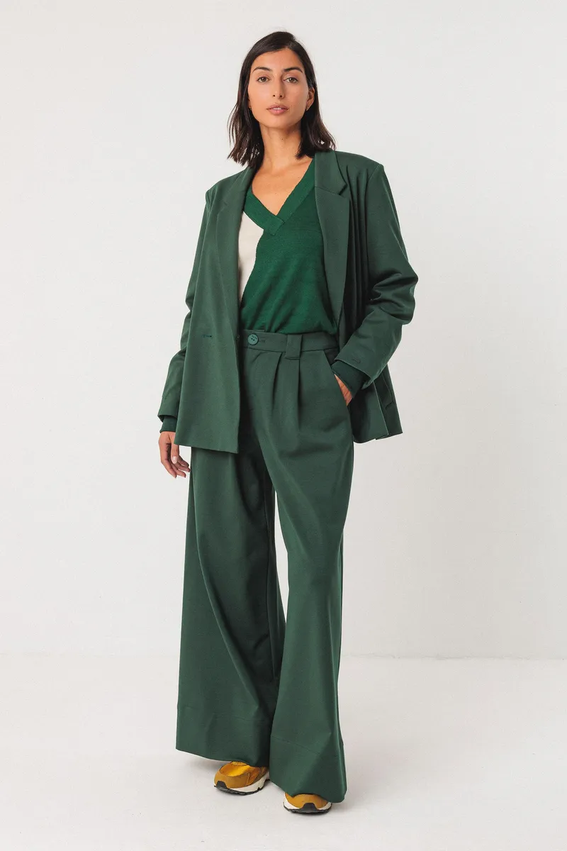 SKFK SKFK Damen vegan Blazer Iratz Grün, Dunkelgrün, – Produktbild 2 von 2