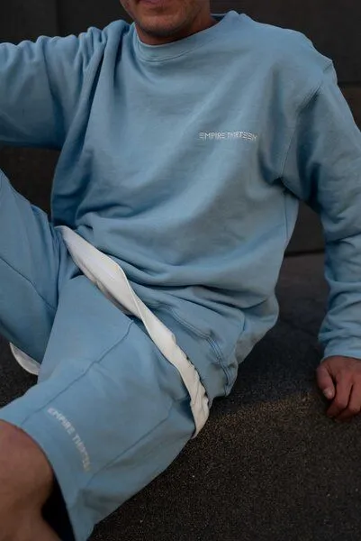 EMPIRE-THIRTEEN Sweater EMPIRE-THIRTEEN, Hellblau, – Produktbild 4 von 4
