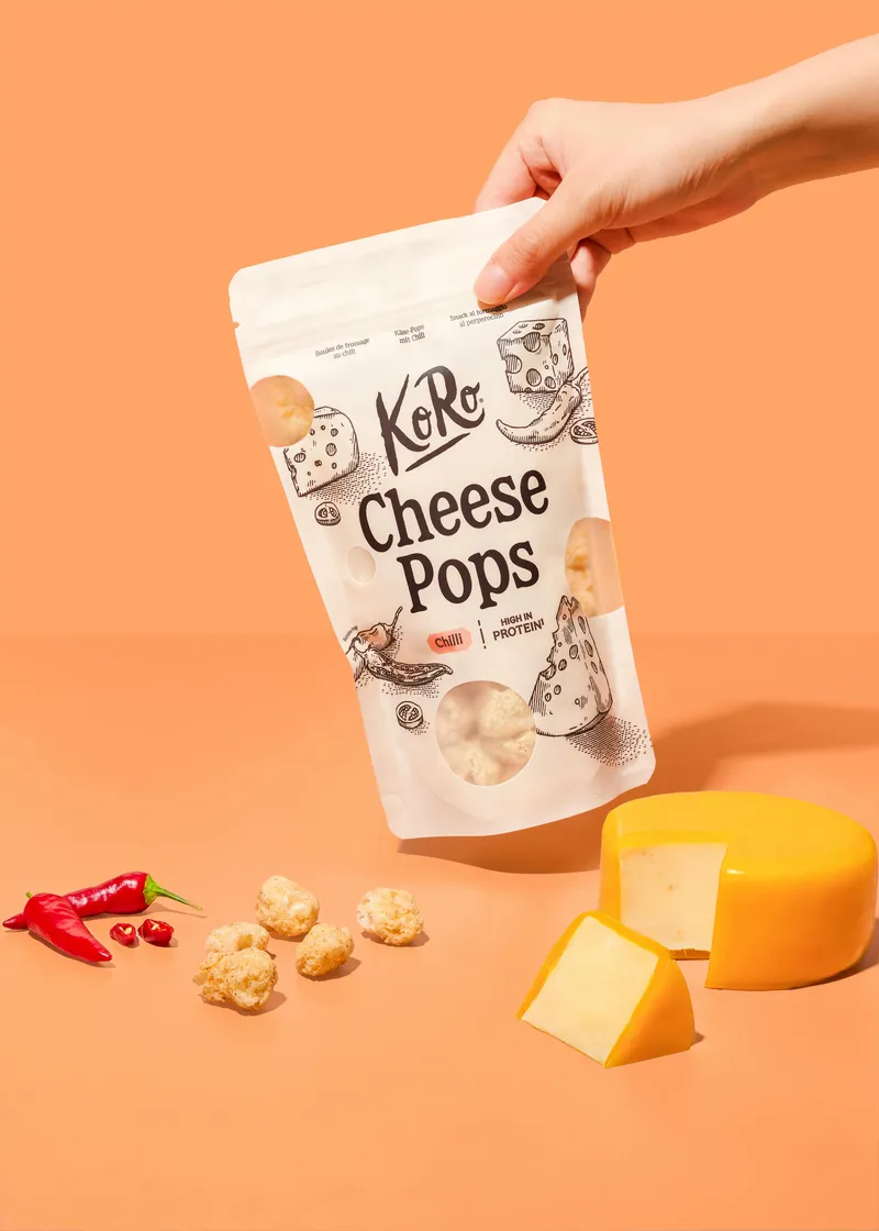 KoRo Cheese Pops Gouda-Chili | 50 g – Produktbild 1 von 5