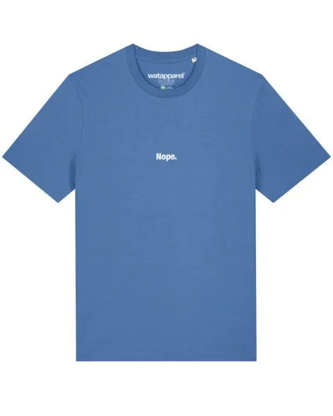 watapparel watapparel T-Shirt Unisex Nope, Bright blue, – Produktbild 1 von 3