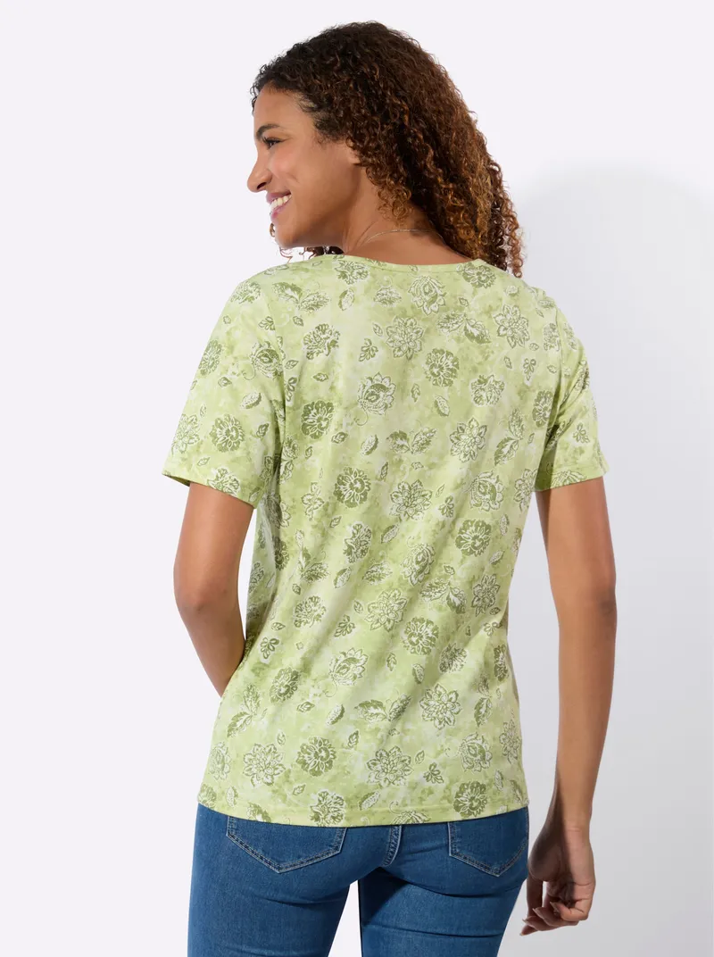 Witt Tunikashirt lindgrün-bedruckt, Lindgrün-bedruckt, – Produktbild 1 von 2