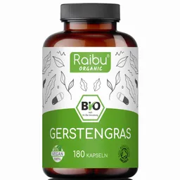 Raibu Natural Raibu Natural Gerstengras BIO | 180 Kapseln – Produktbild 1 von 1