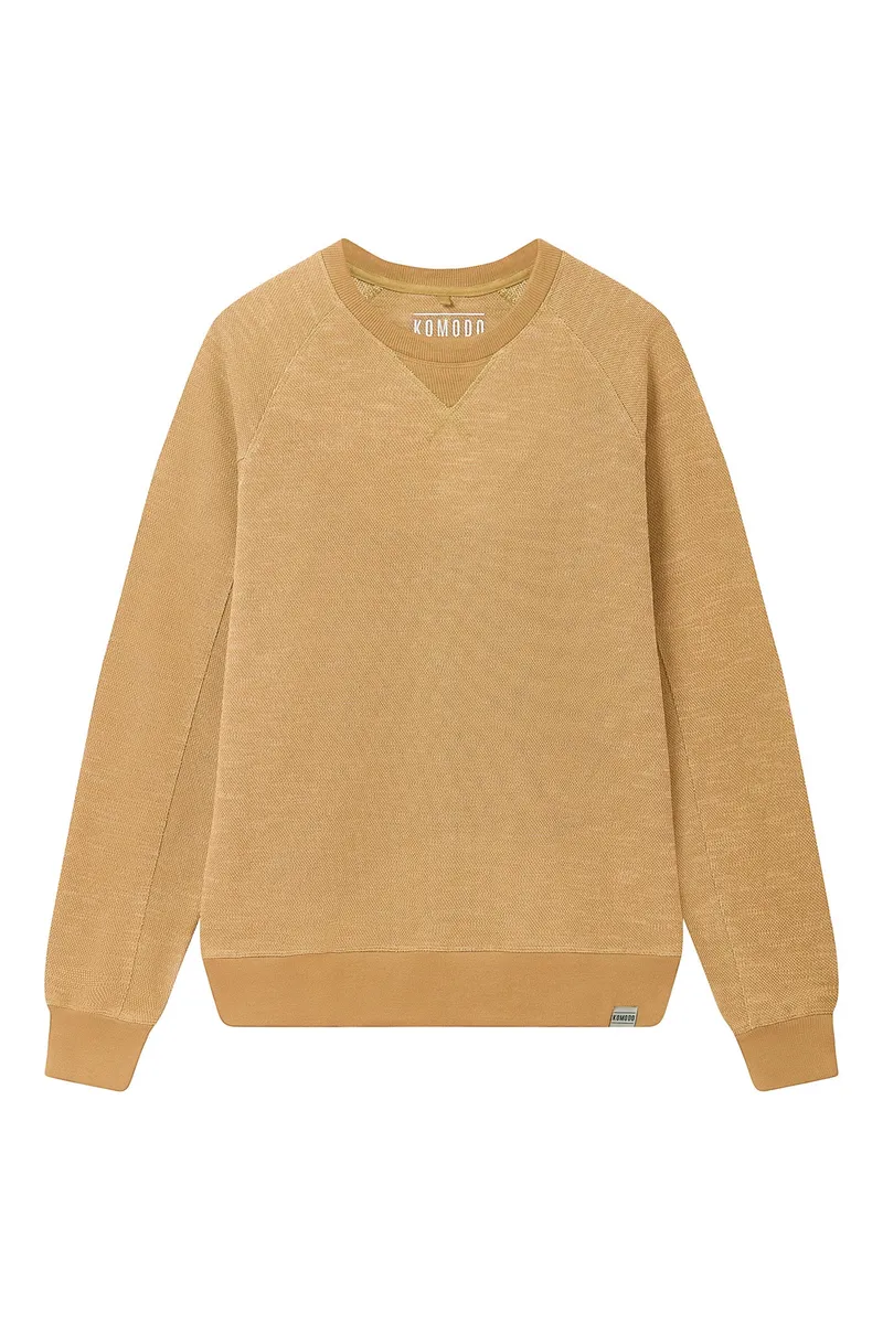 KOMODO KOMODO Herren vegan Sweatshirt Anton Sand, Beige, – Produktbild 2 von 2
